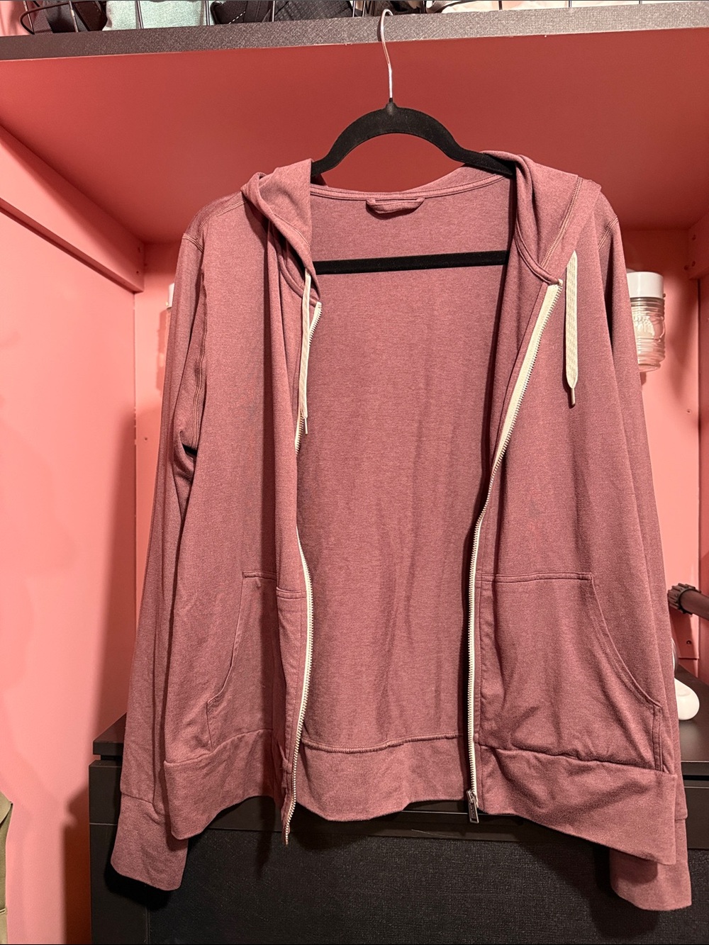 Vuori Halo Zip-Up Hoodie Jacket - Plum Heather